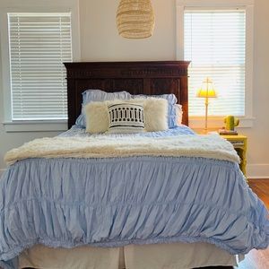 Queen Size Light Blue Anthropologie Duvet